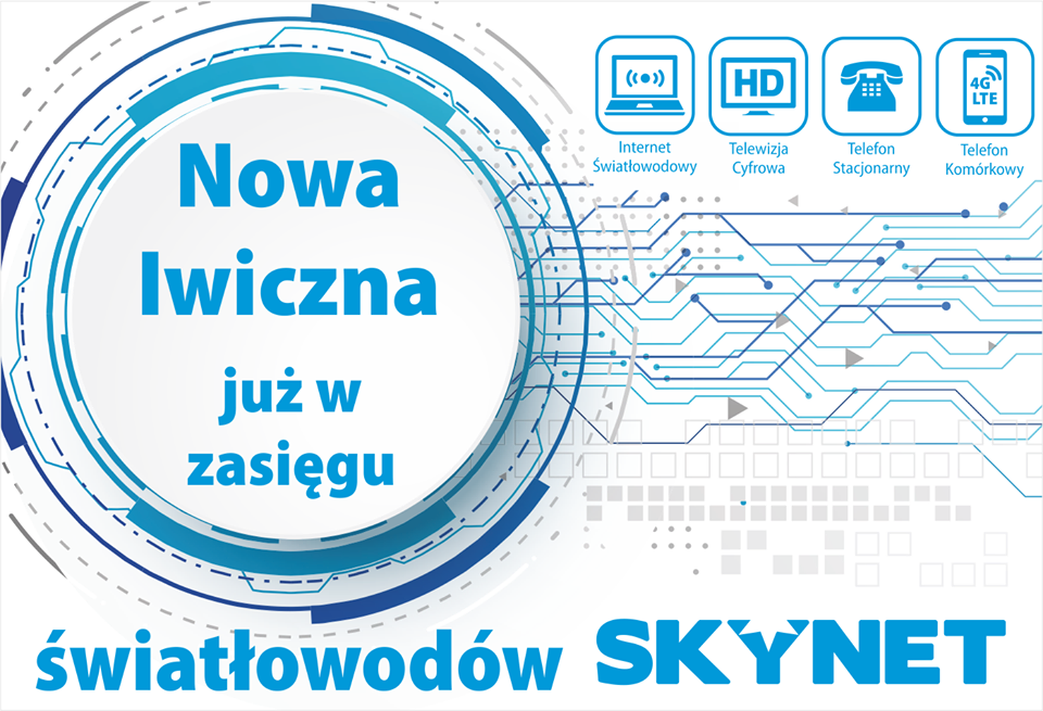 Mysiadło i Nowa Iwiczna w zasięgu sieci światłowodowej Skynet 18