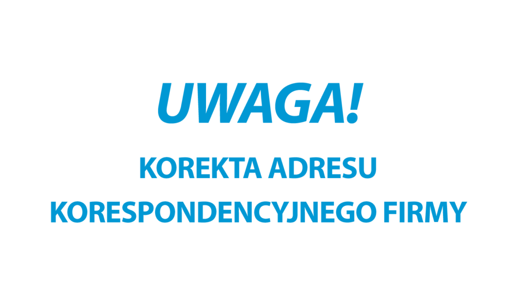 Zmiana adresu korespondencyjnego firmy 17