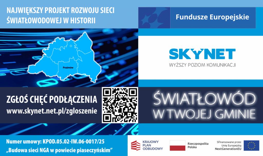 Światłowód w Gminie Prażmów 1 Światłowód w Gminie Prażmów